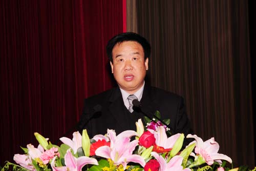 11、中國國際文化傳播中心東南聯絡部新任部長盧江輝在揭牌儀式上講話。.jpg
